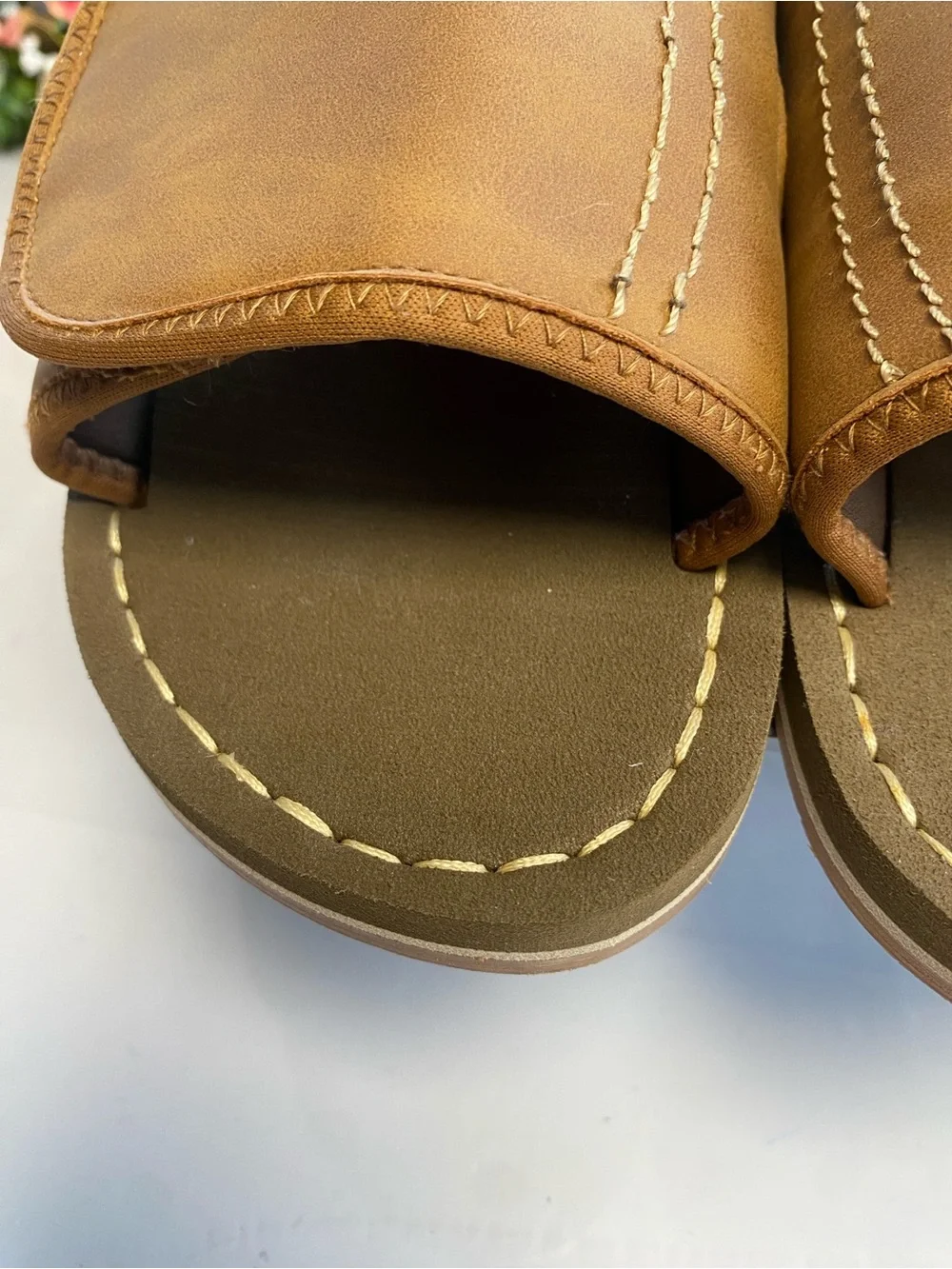 Panama Jack Adjustable Hook & Loop Slide Sandals Brown XL 12-13